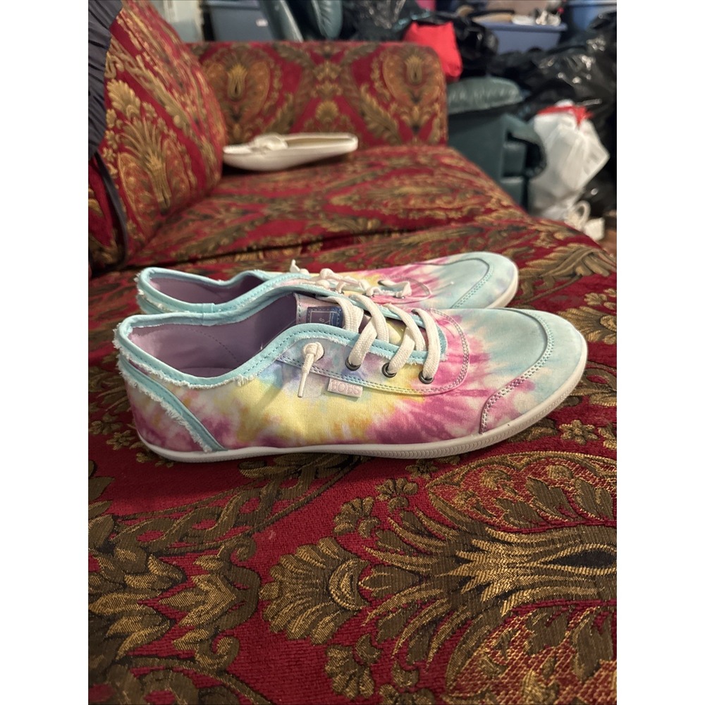 Skechers Bobs Shoes Womens Size 11 Tie Die Comfort Lightweight Memory Foam